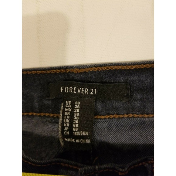 Forever 21 Womens Blue Jeans 26 Straight Leg‎ Pants - Picture 7 of 8
